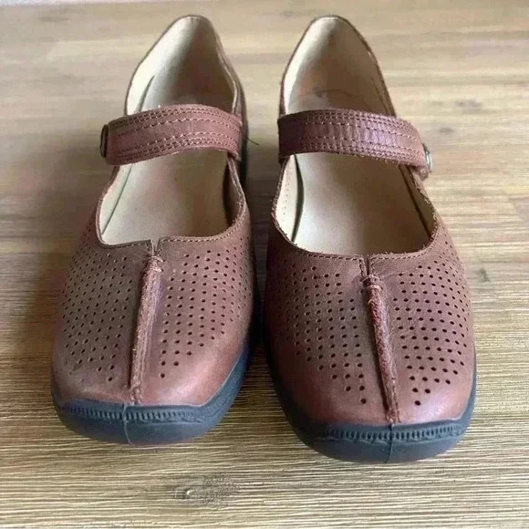 Hotter Mary Jane Shoes Brown Womens 8.5 Leather Comfort Classic Sophisticated - Picture 9 of 15